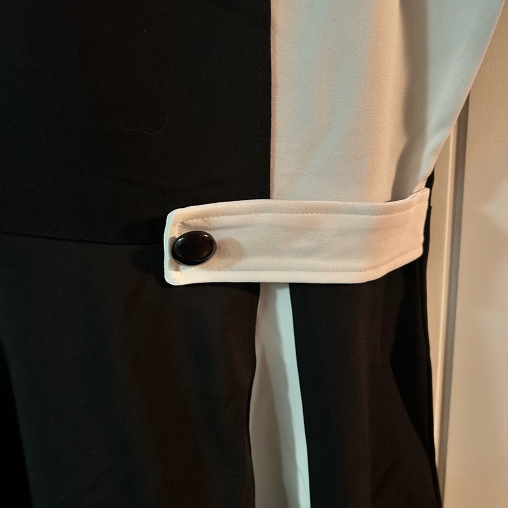 Black and white dress, size Large.  New with tags